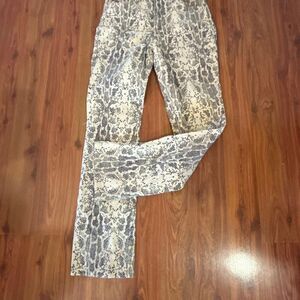Vintage GUESS python beige boot cut pants jeans ￼size 30